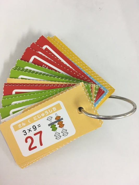 【自宅学習用】かけ算九九カード