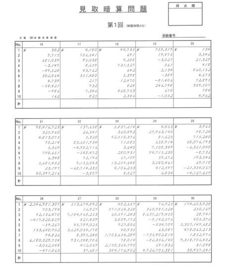 【海外在住者用・免税】暗算段位プリント集