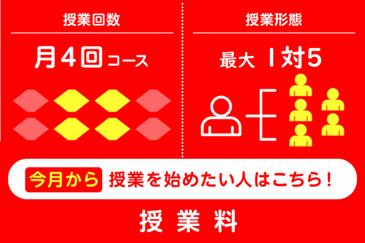 【海外居住者向け】月4回コース（今月からスタートの方）1対5まで