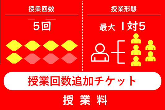 【海外居住者向け】授業追加チケット（5回分）